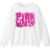 5.0 Pink Out Football Breast Cancer Fighter Support Crewneck