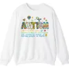 5.0 Funny Autism Definition Sweatshirt, "Offsetting Boring People" Sarcastic Crewneck Gift