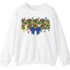 5.0 Cute Colorful Puzzle Piece Mama Crewneck, Autism Awareness Bubble Letters Sweatshirt