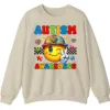 5.1 Autism Awareness Smiley Face Sweatshirt, Cute Happy Face Neurodiversity Crewneck