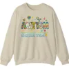 5.1 Funny Autism Definition Sweatshirt, "Offsetting Boring People" Sarcastic Crewneck Gift