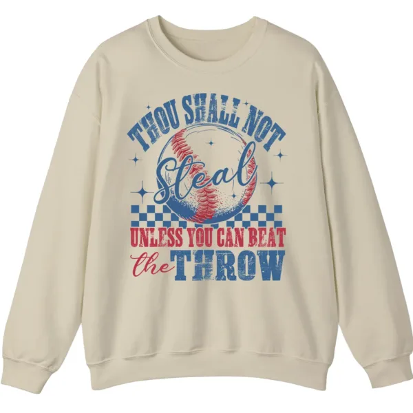 5.1 Thou Shall Not Steal Baseball Funny Crewneck Sweatshirt