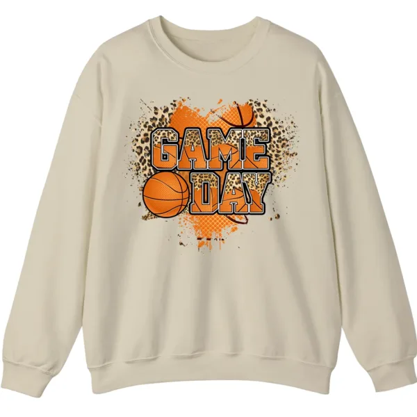5.1 Basketball Game Day Graphic Crewneck Sweatshirt