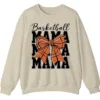 5.1 Basketball Mama Bow Crewneck Sweatshirt