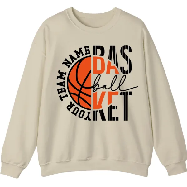 5.1 Personalized Basketball Team Name Crewneck Sweatshirt