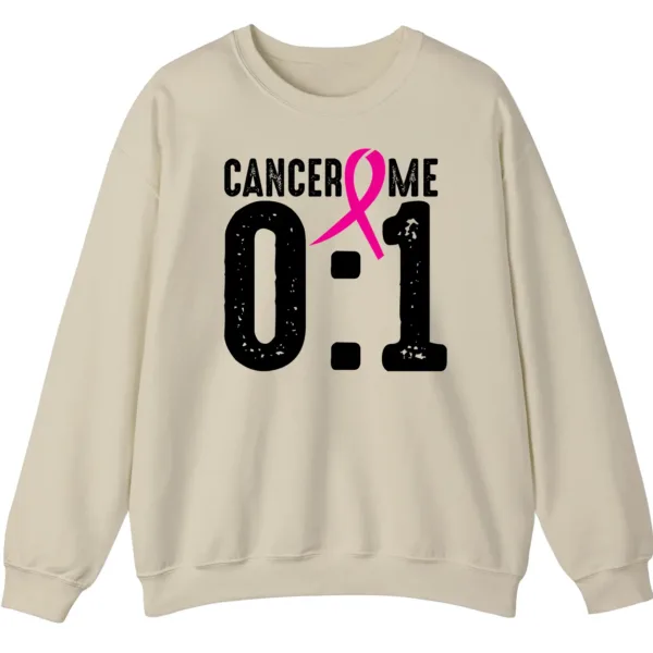 5.1 Cancer 0 Me 1 Pink Ribbon Survivor Crewneck Sweatshirt