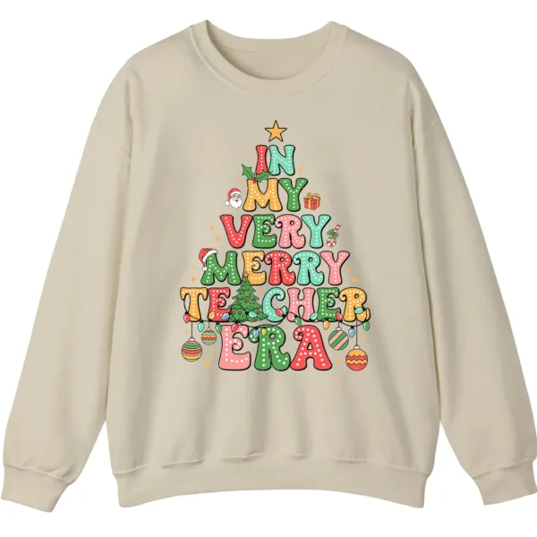 5.1 In My Merry Teacher Era Christmas Sweatshirt