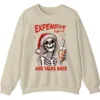 Expensive Difficult Skeleton Christmas Sweatshirt