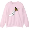 5.2 Puzzle Piece Butterfly Autism Acceptance Shirt, Hand Holding Butterfly Support Gift