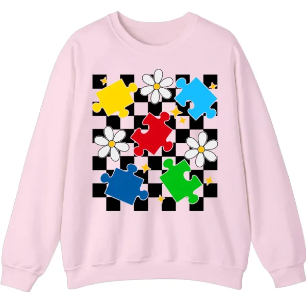 5.2 "I Would Not Change You For The World" Autism Mom Shirt, Puzzle Piece Bow Tie Support Gift