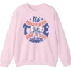 Baseball Christmas Crewneck Sweatshirt - 'Tis The Season Bow Graphic
