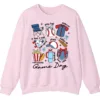 5.2 Game Day Essentials Baseball Collage Sweatshirt, Team Spirit Sports Uniform Crewneck, Popcorn Hot Dog Hydration Pullover