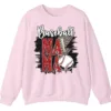 5.2 Baseball Mama Red Glitter Leopard Lightning Sweatshirt, Game Day Sports Mom Pullover, Distressed Grunge Design Crewneck