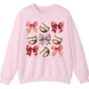 5.2 Sporty Girl Aesthetic Baseball Theme Crewneck Gift Idea