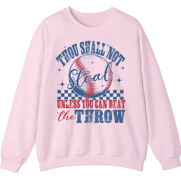 5.2 Thou Shall Not Steal Baseball Funny Crewneck Sweatshirt