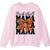 5.2 Basketball Mama Bow Crewneck Sweatshirt