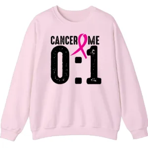 5.2 Cancer 0 Me 1 Pink Ribbon Survivor Crewneck Sweatshirt