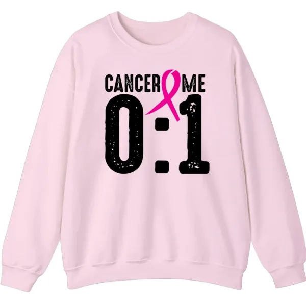 5.2 Cancer 0 Me 1 Pink Ribbon Survivor Crewneck Sweatshirt