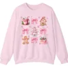 5.2 Pink Christmas Cottage Holiday Sweatshirt