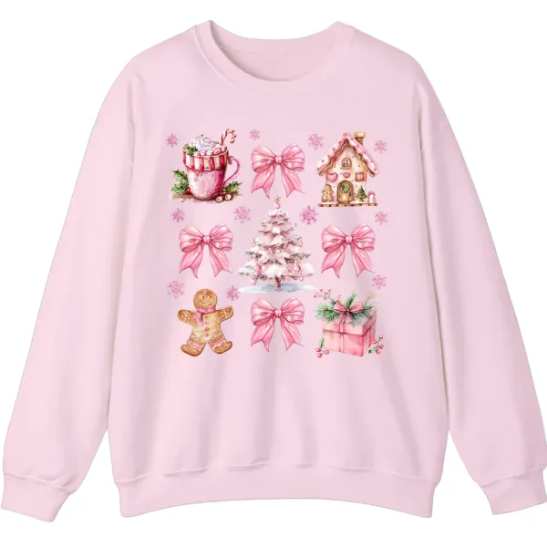 5.2 Pink Christmas Cottage Holiday Sweatshirt