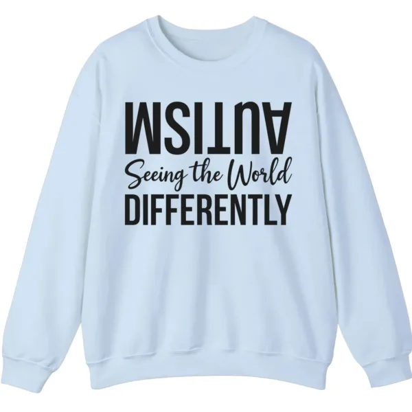 5.3 Seeing The World Differently Neurodiversity Sweatshirt, Minimalist Autism Acceptance Pullover