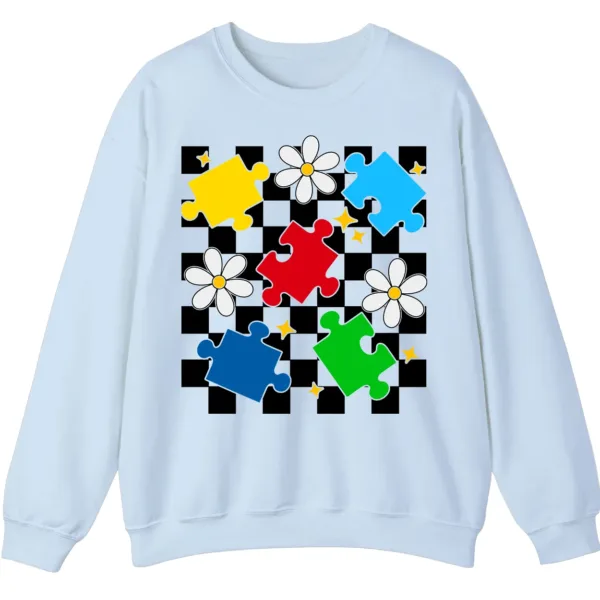 5.3 "I Would Not Change You For The World" Autism Mom Shirt, Puzzle Piece Bow Tie Support Gift