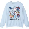 5.3 Game Day Essentials Baseball Collage Sweatshirt, Team Spirit Sports Uniform Crewneck, Popcorn Hot Dog Hydration Pullover