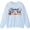 5.3 Baseball Mom Sweatshirt, Game Day Sports Mom Pullover, Leopard Pattern Crewneck