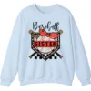 5.3 Baseball Sister Leopard Print Checkered Sweatshirt, Red Bow Game Day Sibling Pullover, Cute Softball Fan Gift