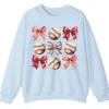 5.3 Sporty Girl Aesthetic Baseball Theme Crewneck Gift Idea