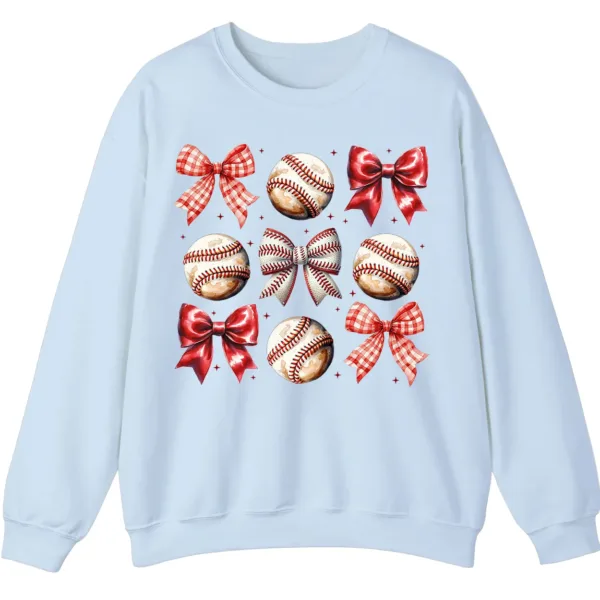 5.3 Sporty Girl Aesthetic Baseball Theme Crewneck Gift Idea