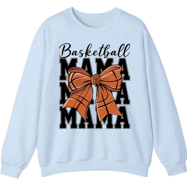 5.3 Basketball Mama Bow Crewneck Sweatshirt
