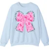 5.3 Breast Cancer Awareness Pink Ribbon Bow Sweatshirt, Together We Fight, Together We Win