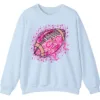 Pink Out Football Game Day Sweatshirt, Breast Cancer Awareness Cheerleading Pink Football Crewneck
