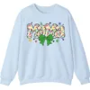 5.3 Proud Autism Mama Handprint Sweatshirt, Colorful Handprint Letters Crewneck