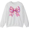 5.4 Pink Christmas Lights Bow Sweatshirt