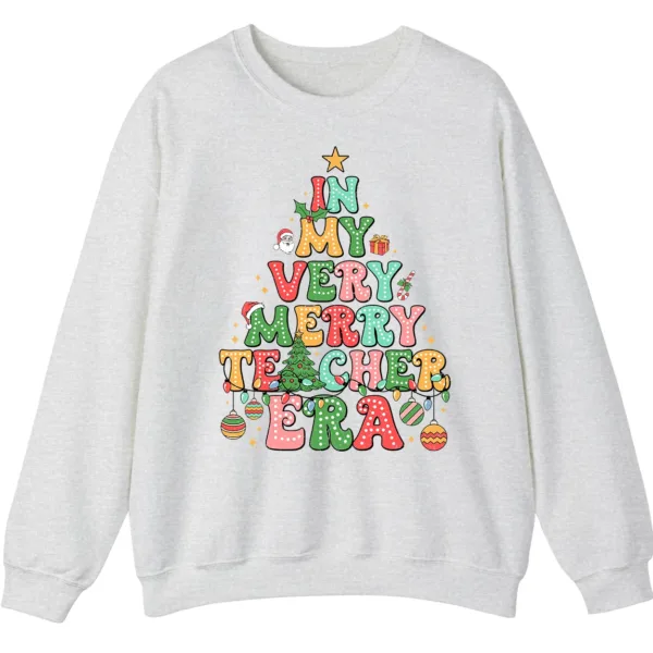 5.4 In My Merry Teacher Era Christmas Sweatshirt