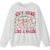 5.4 Out Here Lookin' Like A Snack Christmas Bow Sweatshirt - Funny Holiday Crewneck