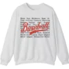 5.4 Baseball Terms Sweatshirt - Typographic Word List Crewneck Gift