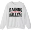 5.4 Raising Ballers Sweatshirt, Baseball Mom Crewneck, Softball Game Day Pullover, Sports Parent Gift