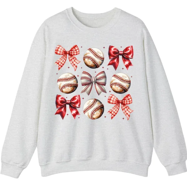 5.4 Sporty Girl Aesthetic Baseball Theme Crewneck Gift Idea