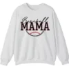 5.4 Baseball Mama Game Day Crewneck Sweatshirt for Women
