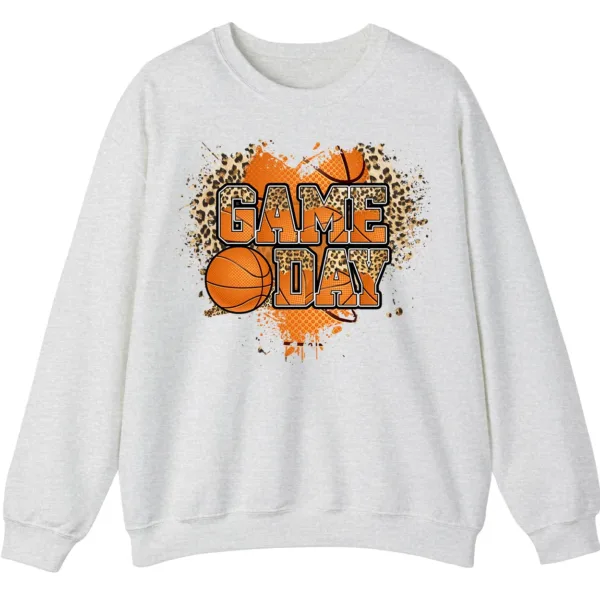 5.4 Basketball Game Day Graphic Crewneck Sweatshirt