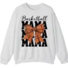 5.4 Basketball Mama Bow Crewneck Sweatshirt