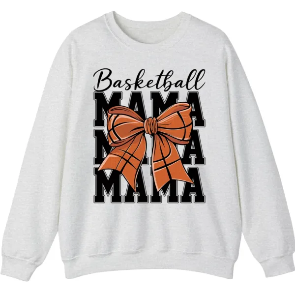 5.4 Basketball Mama Bow Crewneck Sweatshirt