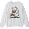 5.4 Autism Grandma Bear Sweatshirt, Puzzle Piece Teddy Bear Hug Support Gift