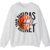 5.4 Personalized Basketball Team Name Crewneck Sweatshirt