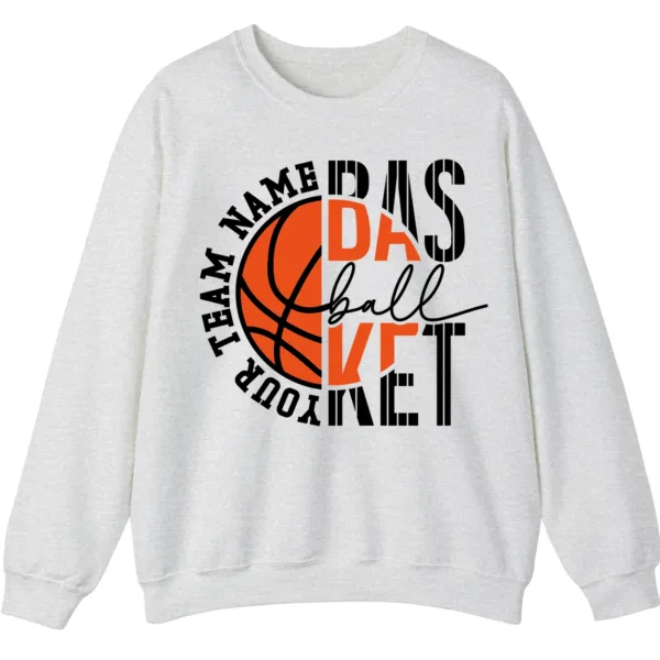 5.4 Personalized Basketball Team Name Crewneck Sweatshirt