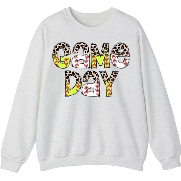 5.4 Baseball Game Day Graphic Crewneck Sweatshirt