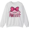 Pink Out Football Game Day Sweatshirt, Breast Cancer Awareness Cheerleading Pink Football Crewneck
